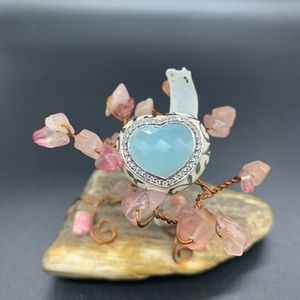 NWT Belle Etoile vintage blue topaz ring